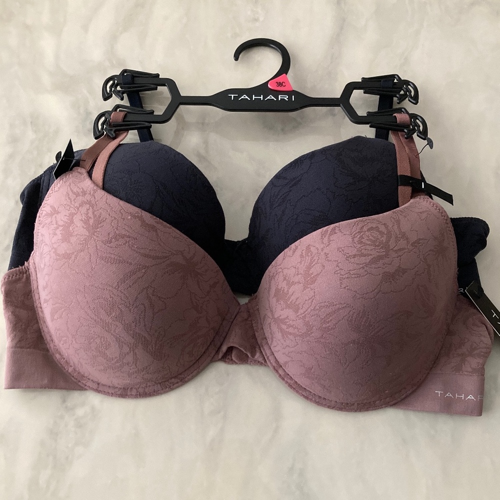 NWT TAHARI Underwire soft cups 2 pack bra - 38C